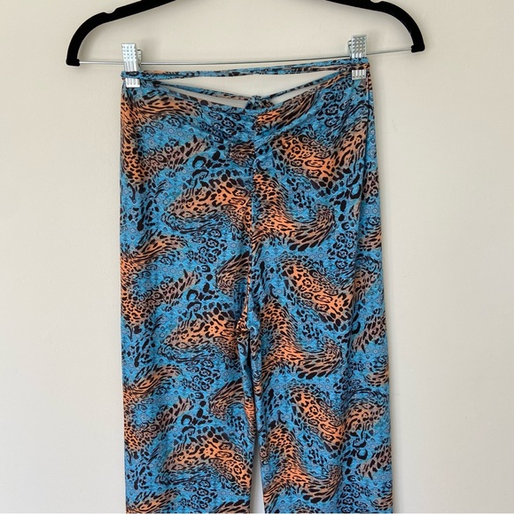 I.Am.Gia Paisley Halo Pants in Blue Cheetah size Small - Picture 8 of 11